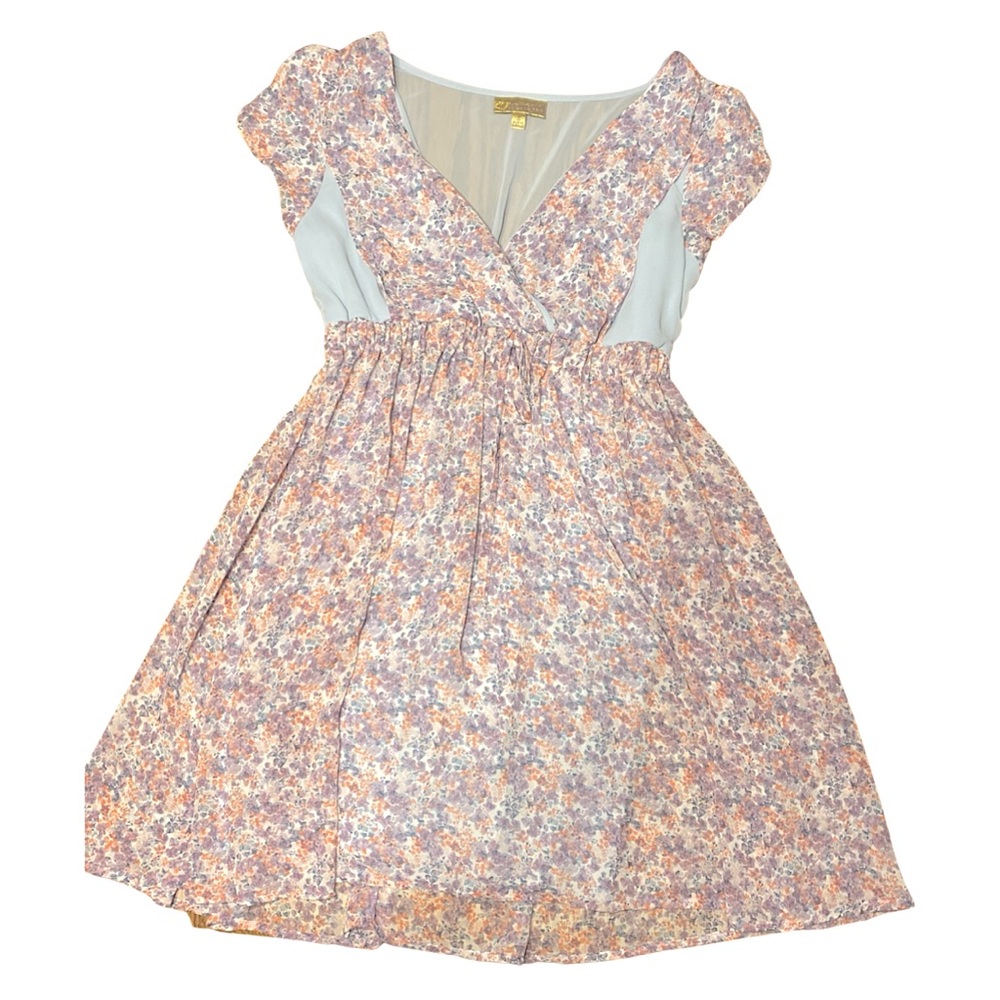Girls’ Blue & Floral Dress